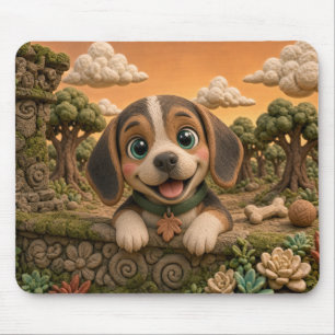 Tapis De Souris Chiot Beagle Mignon, Bébé Chien