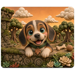 Tapis De Souris Chiot Beagle Mignon, Bébé Chien
