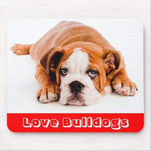 Tapis de souris chiot bouledogue anglais