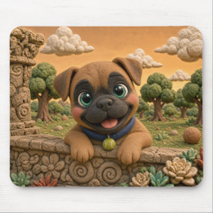 Tapis De Souris Chiot Boxer Mignon, Bébé Chien