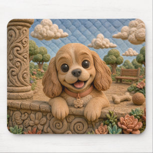 Tapis De Souris Chiot Cocker Spaniel Mignon, Bébé Chien