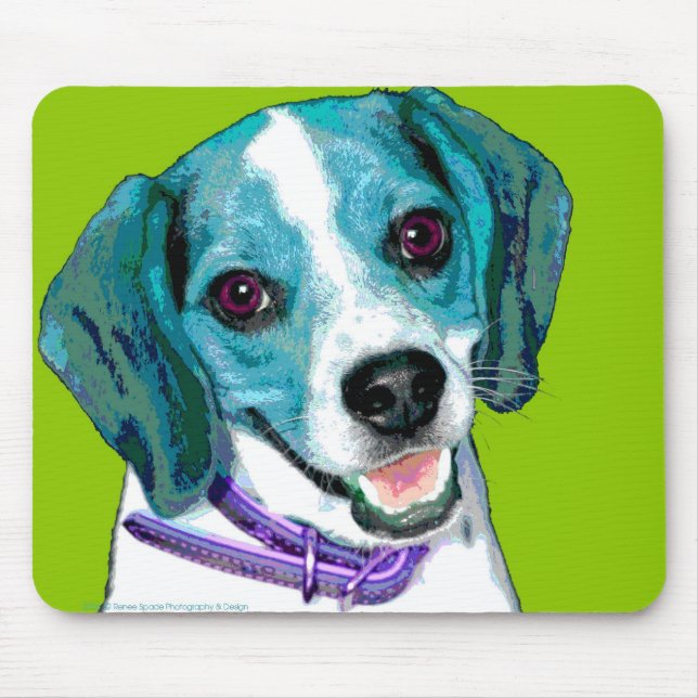 Tapis De Souris Chiot de beagle d'ART de bruit (Devant)