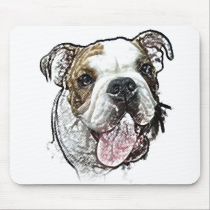 Tapis De Souris chiot de bouledogue