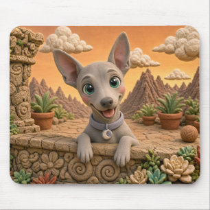 Tapis De Souris Chiot de Lévrier Italien Mignon, Bébé Chien