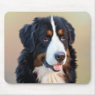 Tapis de souris chiot de montagne bernois adoré