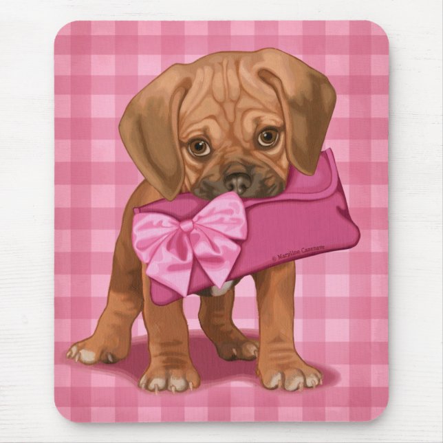 Tapis De Souris Chiot de Puggle (Devant)
