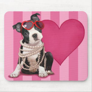 Tapis De Souris Chiot mignon de Boston Terrier