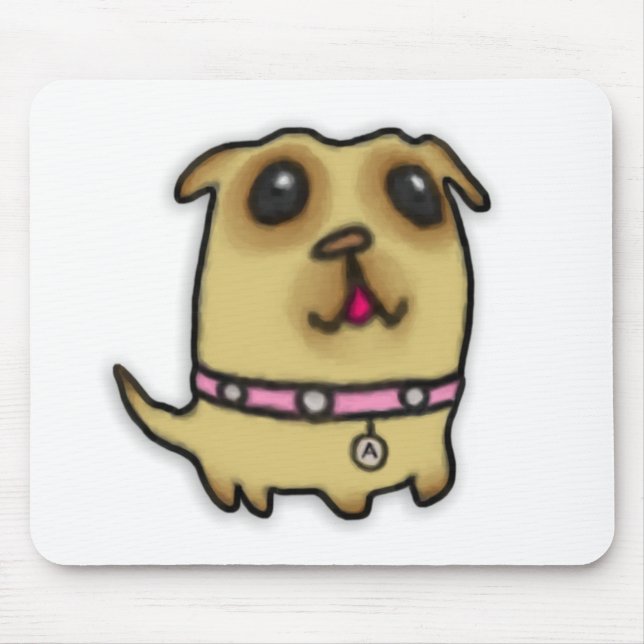 Tapis De Souris Chiot Mousepad de carlin (Devant)