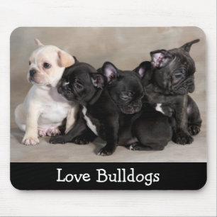 Tapis de souris Chiots Amour Mignon Chiens Bouledo