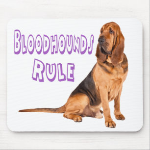 Tapis de souris Chiots Bloodhound règnent suprême