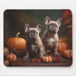 Tapis De Souris Chiots Bouledogue Français Délice d'Automne Citrou