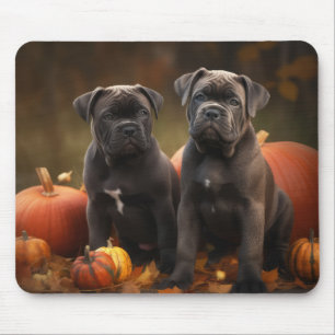 Tapis De Souris Chiots Cane Corso Délice d'Automne Citrouille