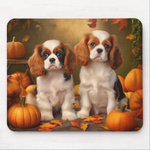 Tapis De Souris Chiots Cavalier King Charles Spaniel Automne Citro