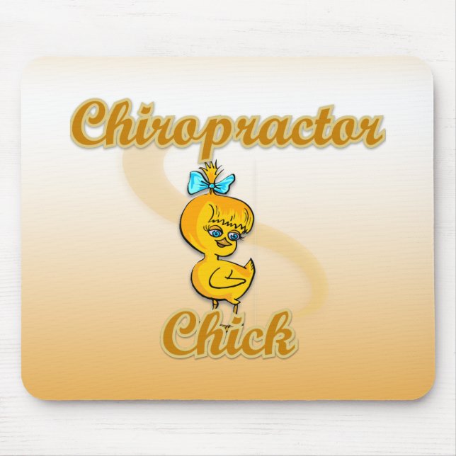 Tapis De Souris Chiropracteur Chick (Devant)