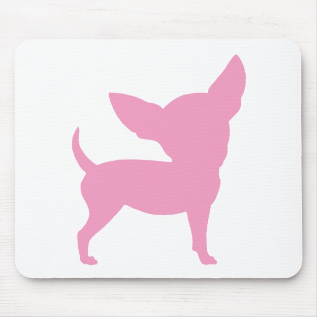 Tapis De Souris Chiwawa drôle rose (Devant)