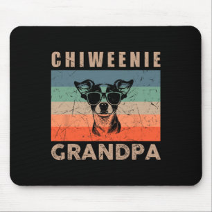 Tapis De Souris Chiweenie vintage Grandpa cadeaux pour hommes Fun