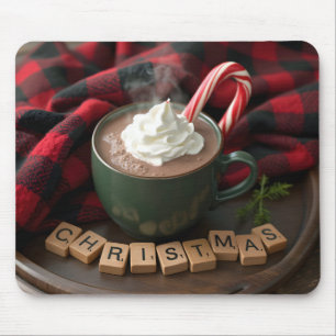 Tapis De Souris Chocolat chaud de Noël avec Sucre de canne