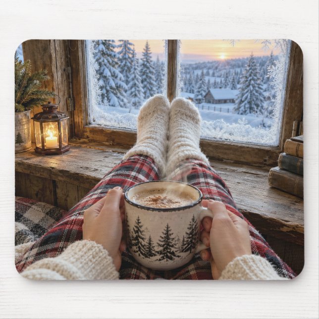 Tapis De Souris Chocolat chaud du matin (Devant)