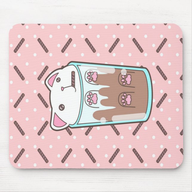 Tapis De Souris Chocolate Milkshake Cat |Chocolate Lover (Devant)