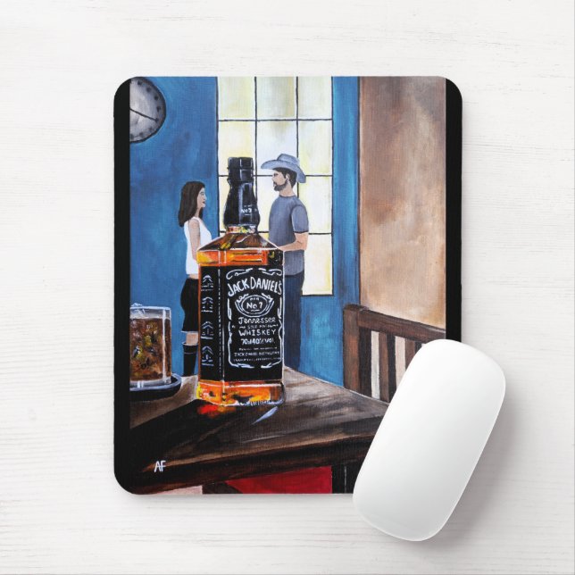 Tapis De Souris Choisir Texas Peinture par Alfred Fox (Avec souris)