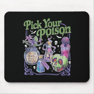 Tapis De Souris Choisis ton poison, Vintage princesse Halloween