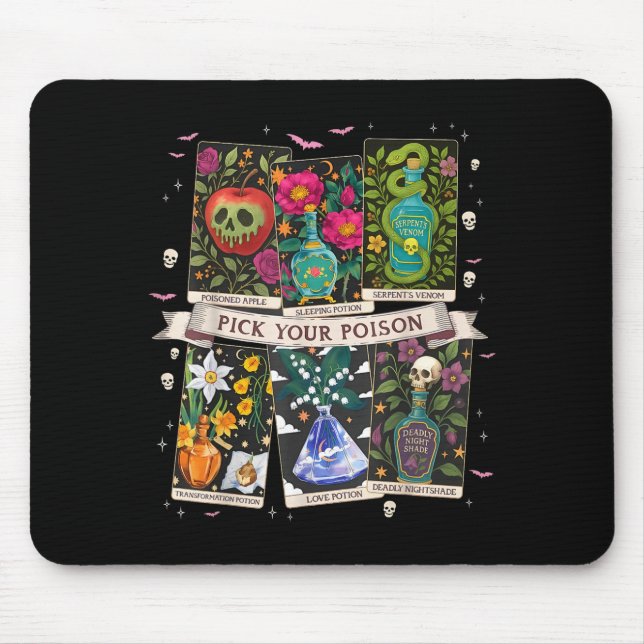 Tapis De Souris Choisissez le poison de la boisson drôle de la pot (Devant)