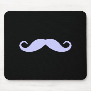 Tapis De Souris Choisissez une moustache de couleur sur fond noir