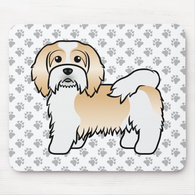 Tapis De Souris Chose De Dessin Cute Fawn Et White Havanais (Devant)