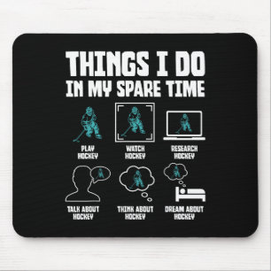 Tapis De Souris Choses que je fais pendant mon temps libre Les ama