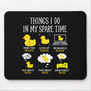 Tapis De Souris Choses que je fais pendant mon temps libre Les can