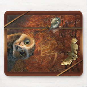 Tapis de souris chouette