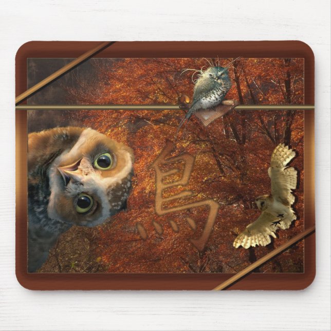 Tapis de souris chouette (Devant)