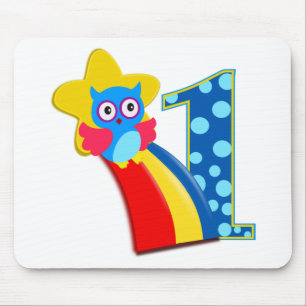 Tapis De Souris Chouette d'anniversaire