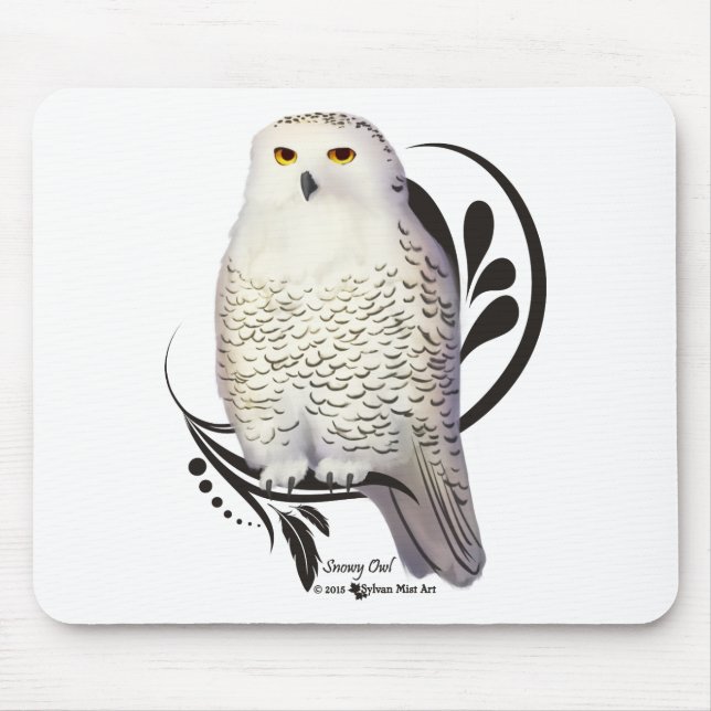Tapis De Souris Chouette des neiges (Devant)