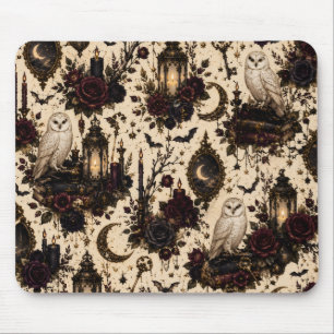 Tapis de souris Chouette église gothique