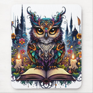 Tapis De Souris Chouette livresque magique