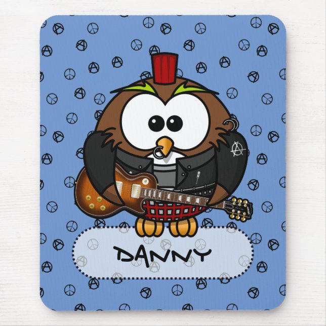 Tapis De Souris chouette rocker (Devant)