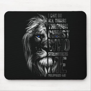 Tapis De Souris Chrétien Je peux faire toutes choses par le Christ