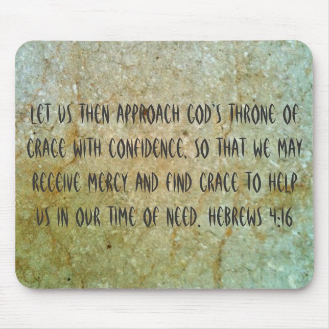 Tapis De Souris Chrétien Mousepad de pitié et de grâce (Devant)