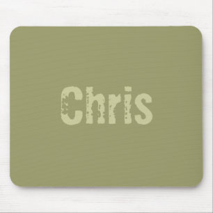 Tapis De Souris Chris Army Green Mousepad