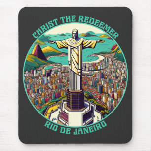 Tapis De Souris Christ Rédempteur, Rio de Janeiro