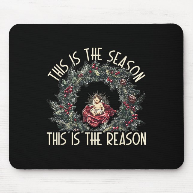 Tapis De Souris Christian C'Est La Saison C'Est La Raison De Je (Devant)