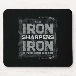 Tapis De Souris Christian Dad Iron Sharpens Iron Scriture Verse B
