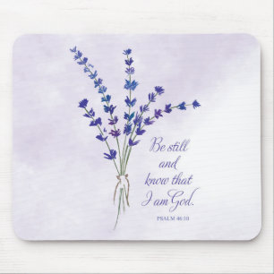 Tapis De Souris Christian Encouragement Lavande avec Écriture