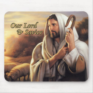 Tapis De Souris Christian, Jésus Christ Notre Sauveur, Religieux #