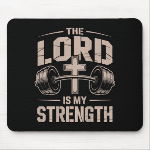 Tapis De Souris Christian Lifting Le Seigneur Est Ma Force Jésus W