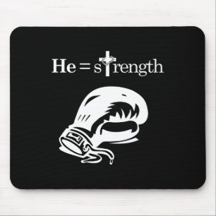 Tapis De Souris Christian Sports Inspirational Quota Jesus Boxing