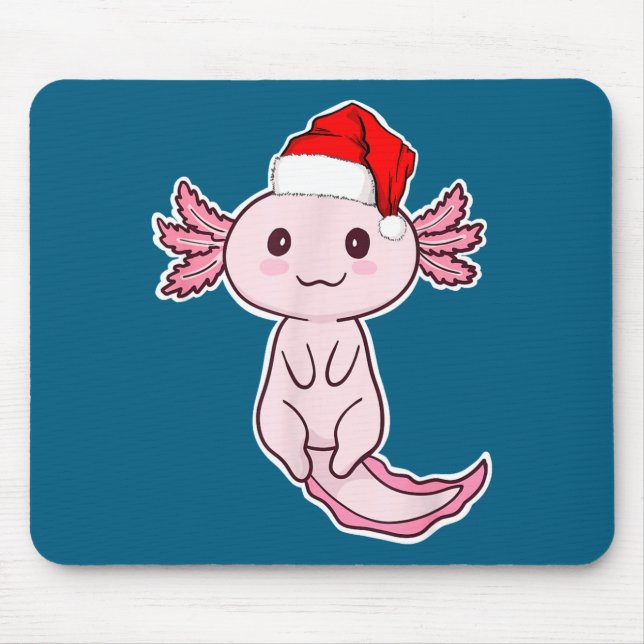 Tapis De Souris Christmas Axolotl  (Devant)