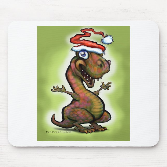 Tapis De Souris Christmas Baby T-Rex (Devant)