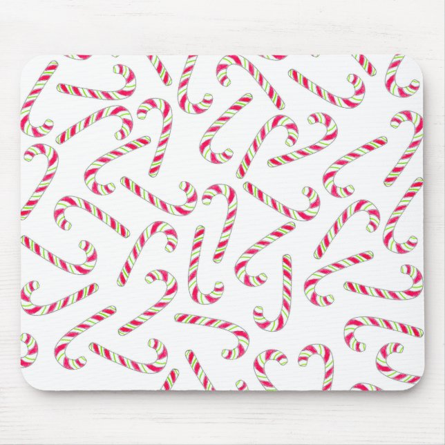 Tapis De Souris Christmas candy cane pattern (Devant)